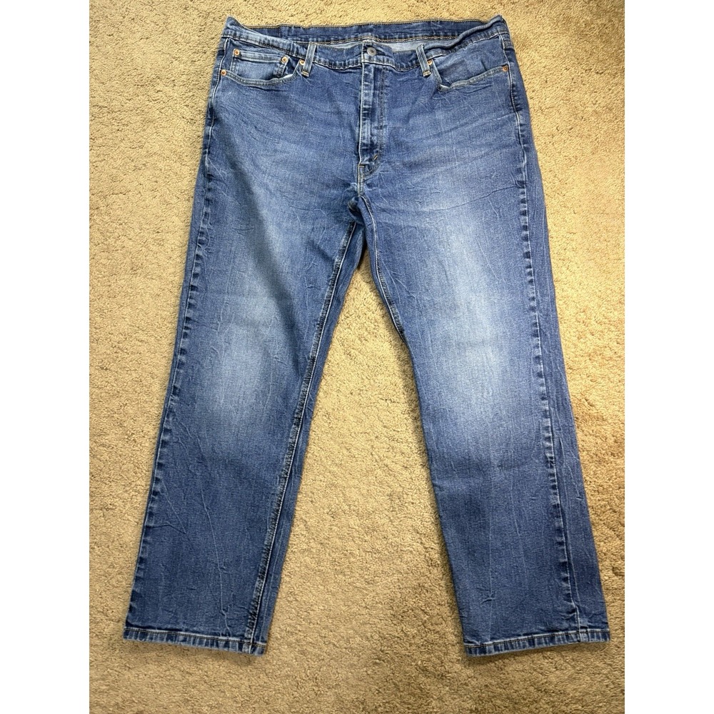 Levis Strauss 541 Jeans Men 40x30 Blue Denim Straight Leg Mid Rise Preppy